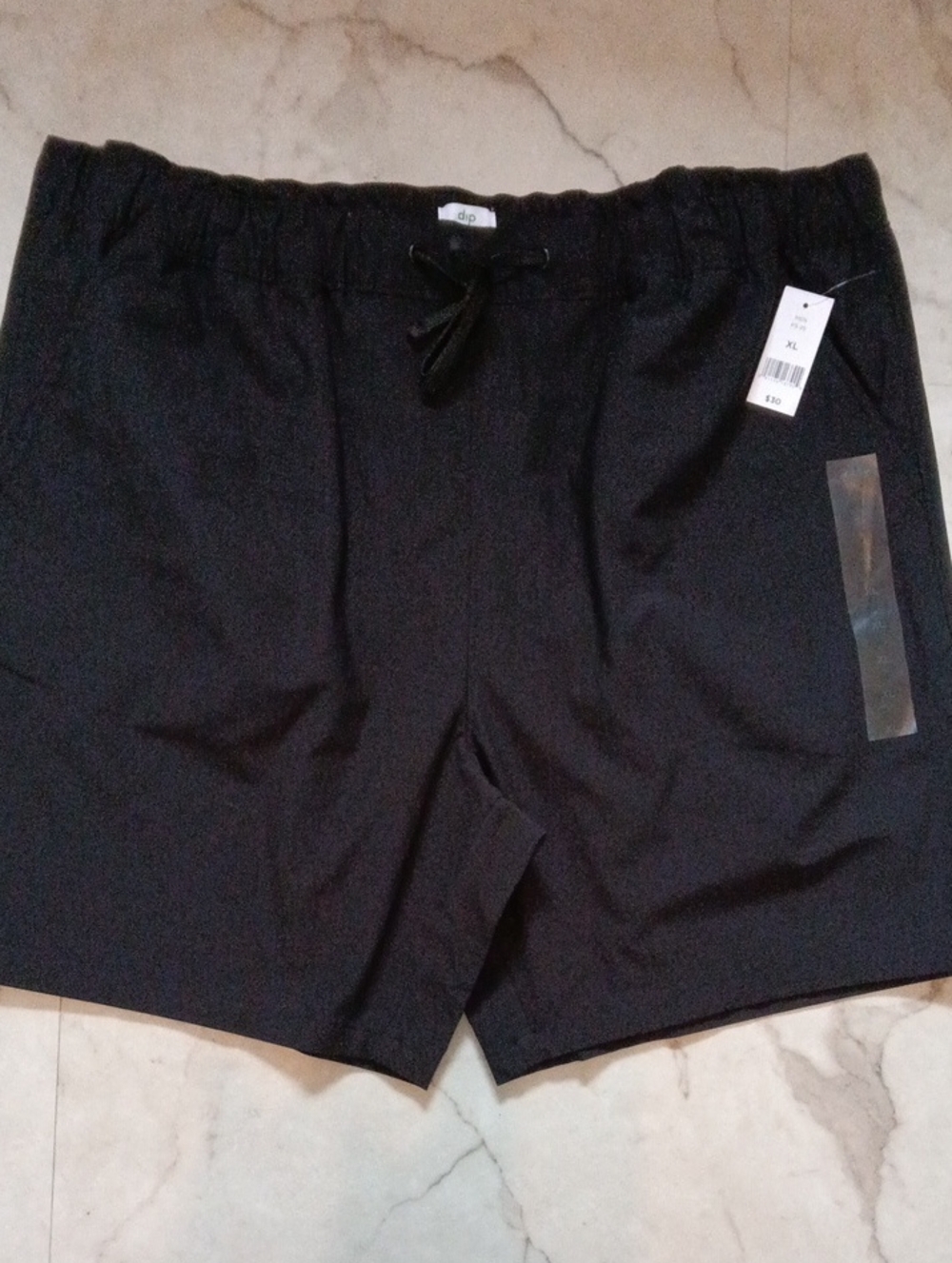 dip Men’s Black Athletic Drawstring Shorts